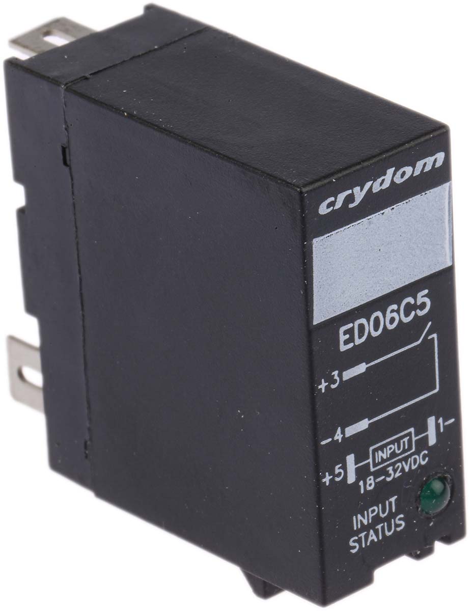 Sensata Crydom ED Series Solid State Relay, 5 A Load, DIN Rail Mount, 48 V dc Load, 32 V dc Control