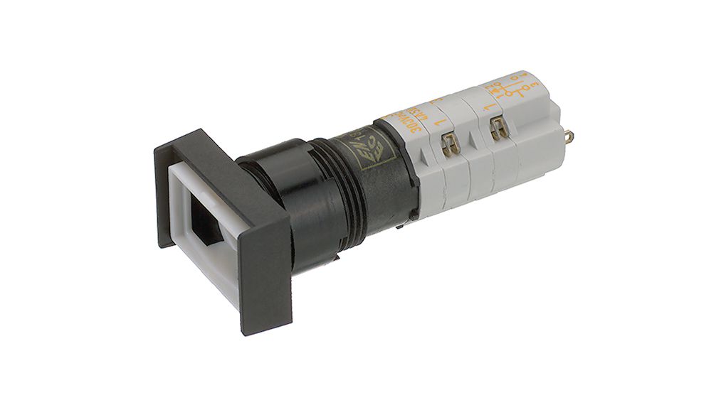 RAFI LUMOTAST 75 Series Illuminated Illuminated Push Button Switch, Latching, Through Hole, 16.2mm Cutout, 2 NC + 2 NO,