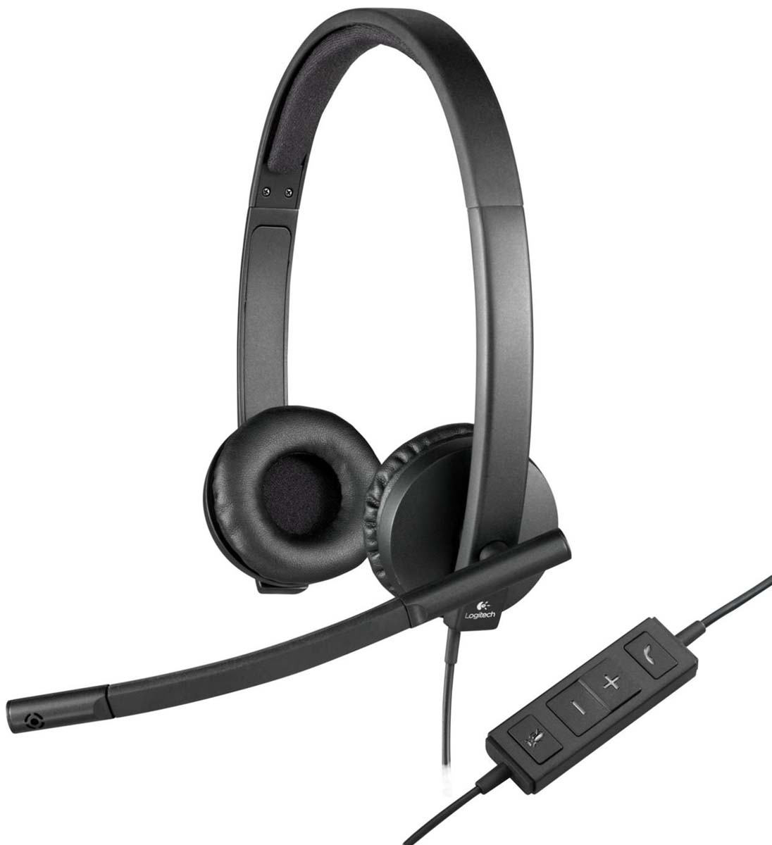Logitech H570e Black Wired USB A On Ear Headset