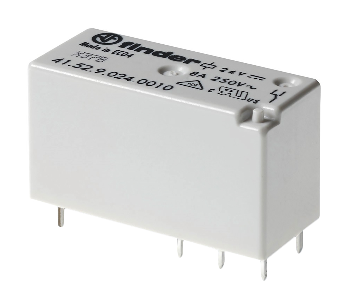 Finder PCB Mount Power Relay, 230V ac Coil, 8A Switching Current, DPDT