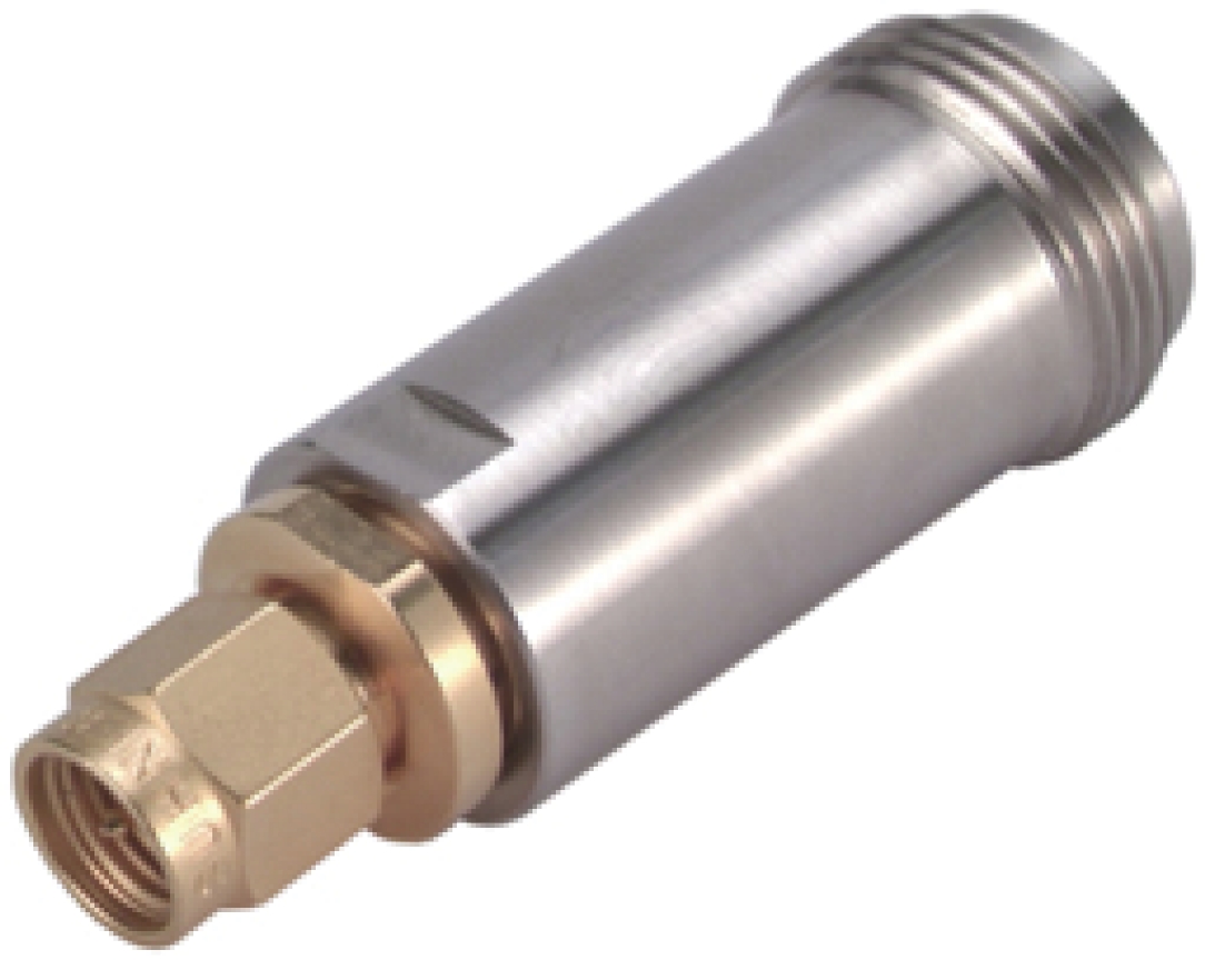 Huber+Suhner Straight 50Ω RF Adapter SMA Plug to N Socket 18GHz