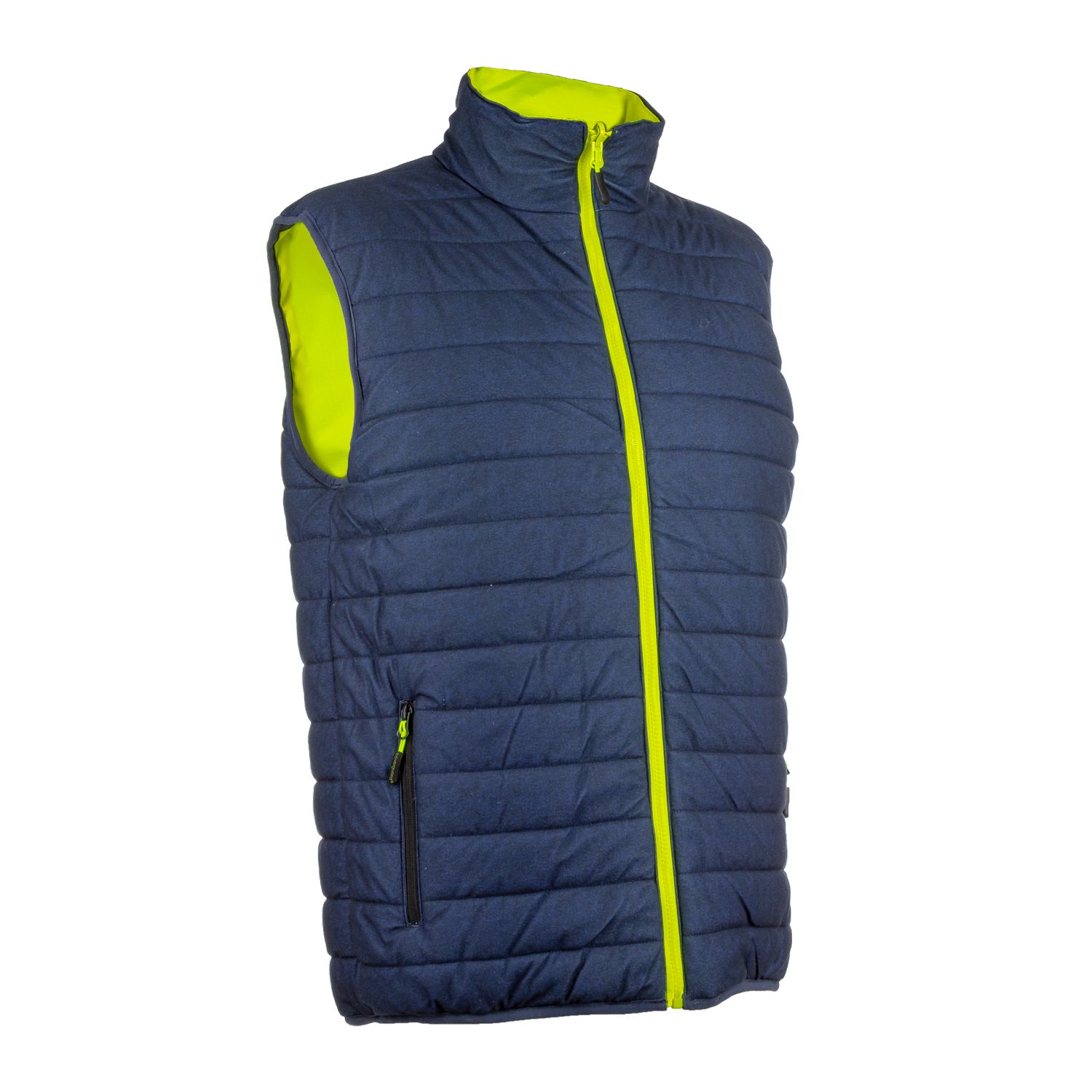 Coverguard 5YOR160 Black/Green/White/Yellow Hi-Vis, Waterproof Bodywarmer, XL