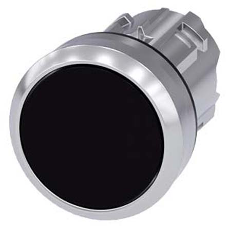 Siemens SIRIUS ACT Series Black Latching Push Button, 22mm Cutout, IP66, IP67, IP69K