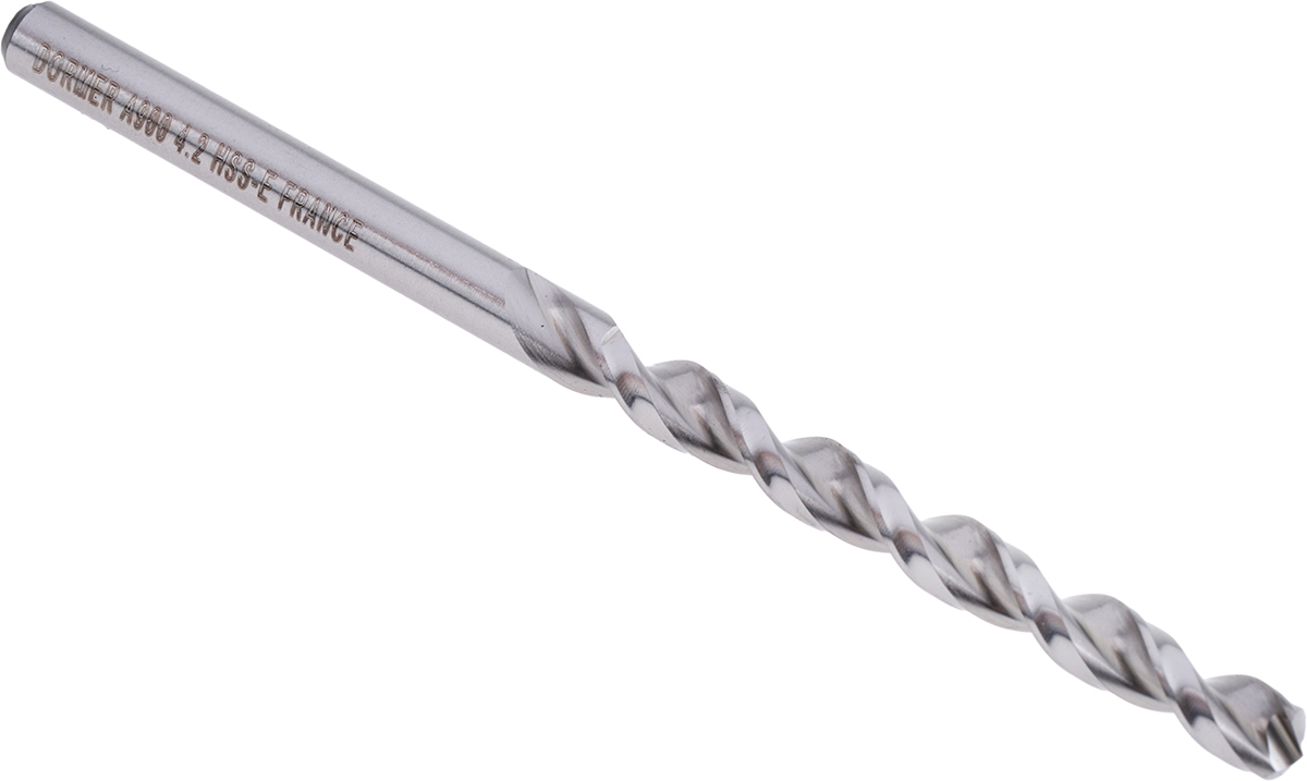 Dormer A900 Series HSCo Twist Drill Bit, 4.2mm Diameter, 75 mm Overall