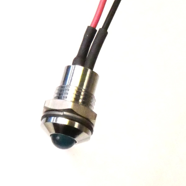 CML Innovative Technologies 1904XX0XWE Series Blue Panel Mount Indicator, 24V dc, 8mm Mounting Hole Size, Lead Wires