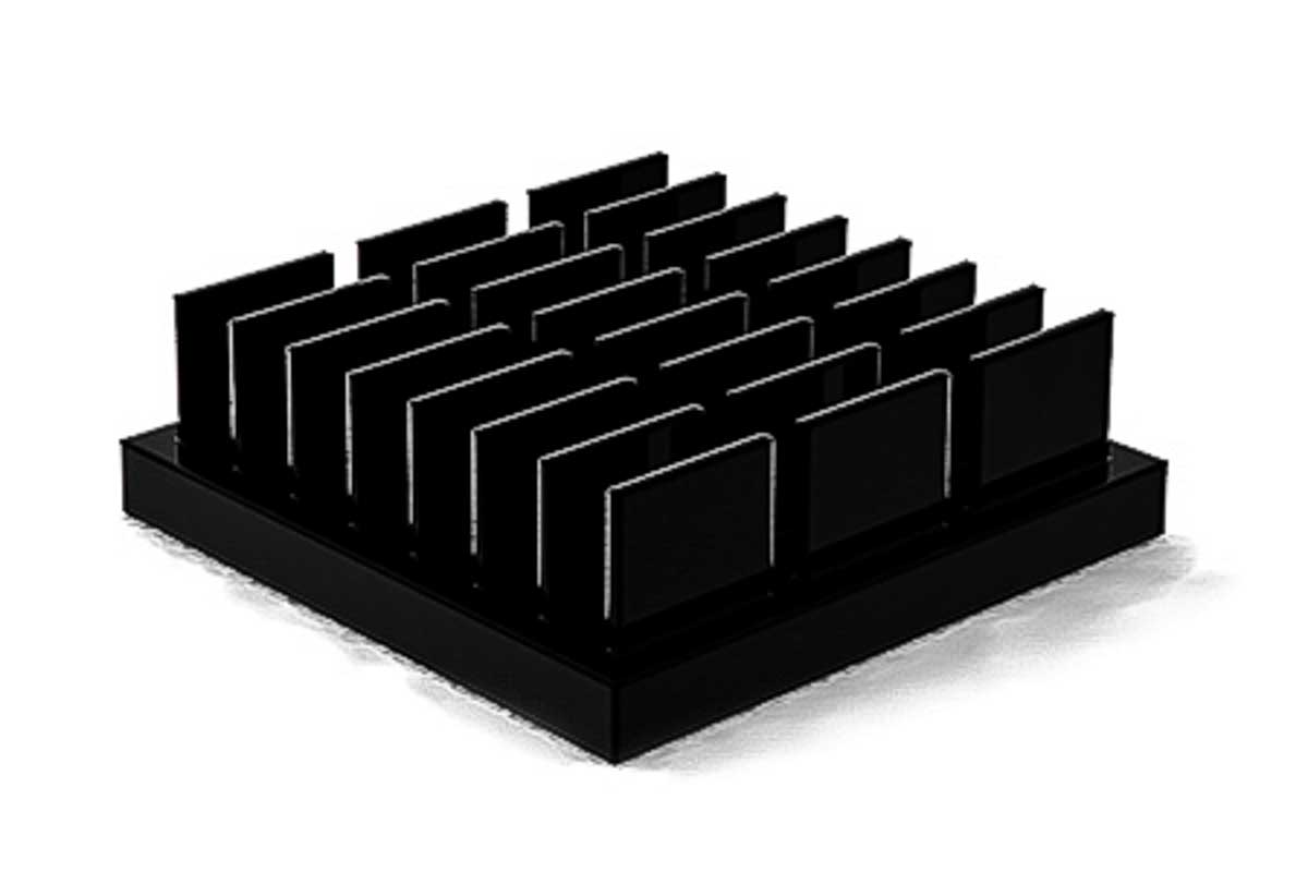 SPREADFAST Heatsink, Universal Square Alu, 45 x 45 x 21mm