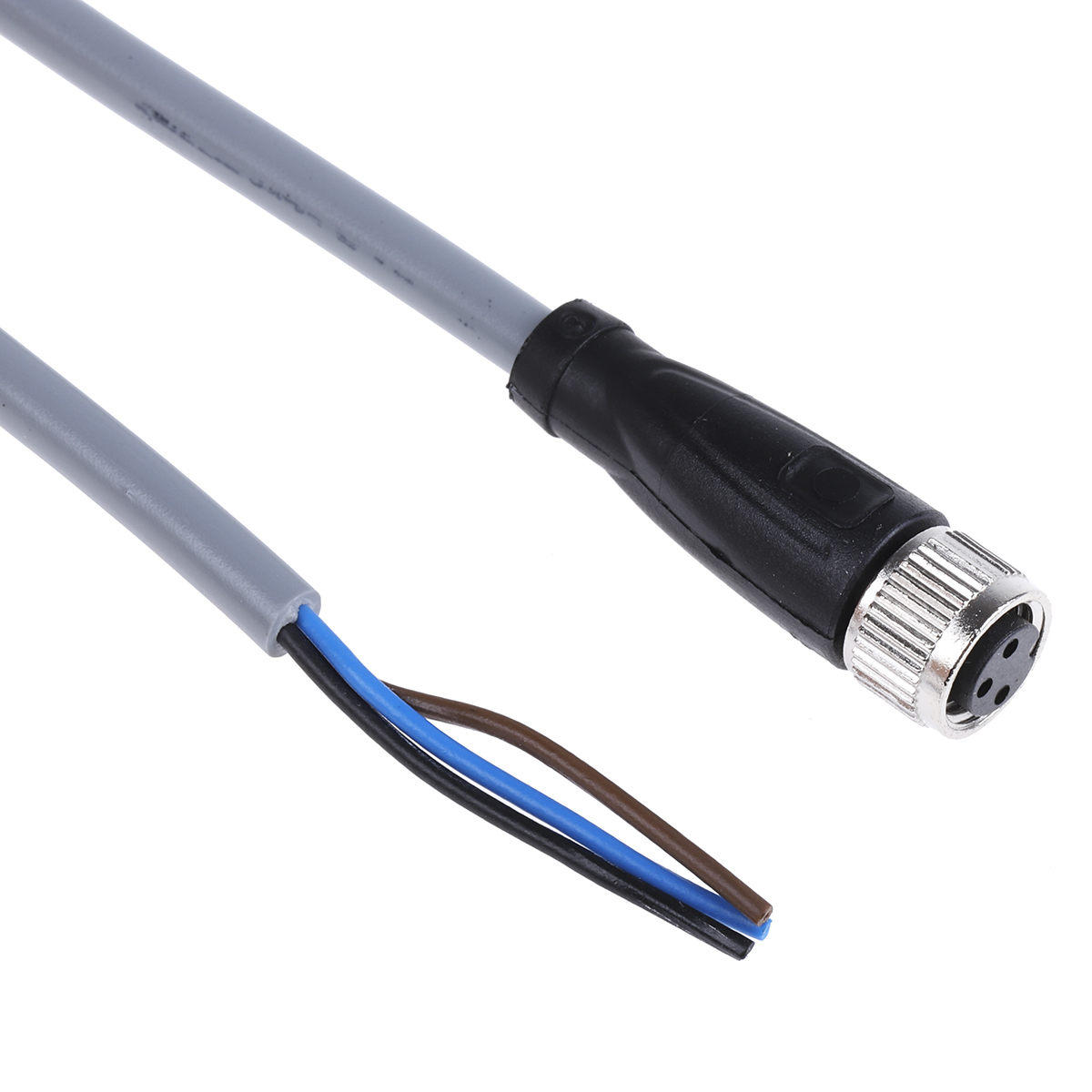 Pepperl + Fuchs Female 3 way M8 to Free End Sensor Actuator Cable, 5 m