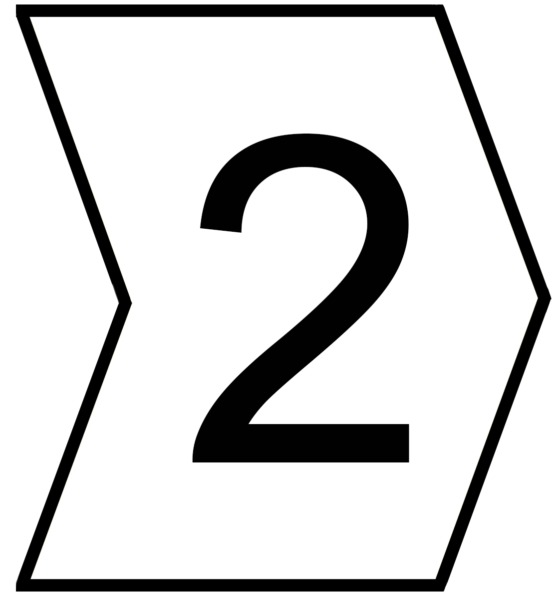 HellermannTyton Helagrip Slide On Cable Markers, Black on White, Pre-printed "2", 2 → 5mm Cable, 901-10572