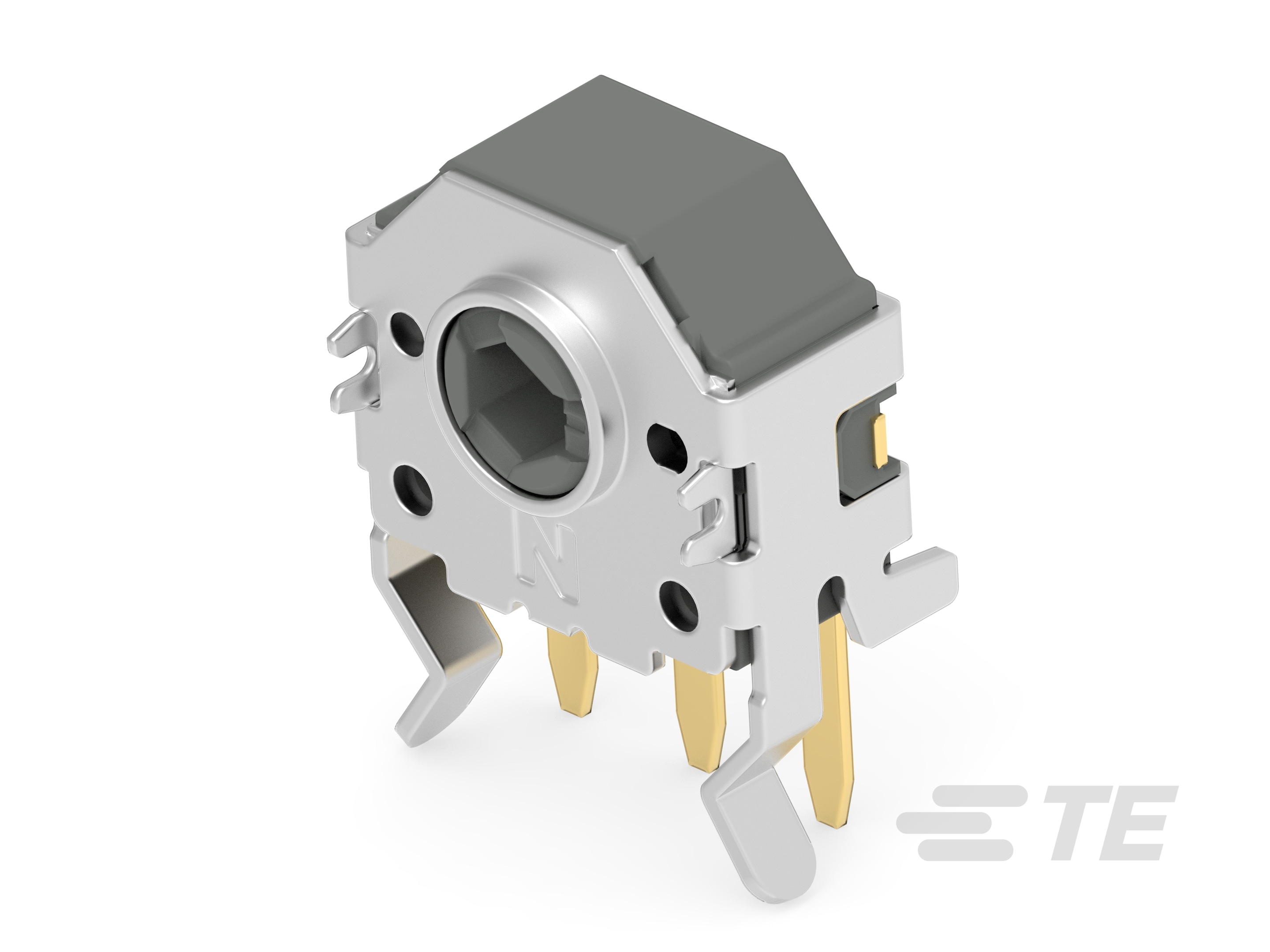 TE Connectivity Grey Cap Tactile Switch, SPST 1mA 2.9mm Through Hole