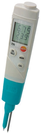 Testo 206-pH1 Starter Set pH Meter, ±0.02pH Accuracy, 0.01pH Resolution, 14pH Max, +60 °C Max