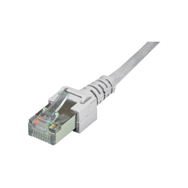 Dätwyler Cables, 1m Cat5, Grey RJ45 to Male RJ45 Male, Tinned Copper Braid, Terminated PVC Sheath