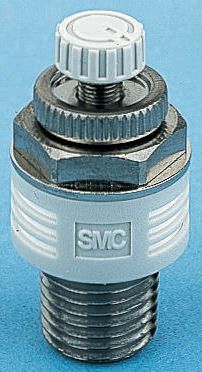 SMC ASN2 Brass 1.5MPa Pneumatic Silencer, Threaded, R 1/2 Male