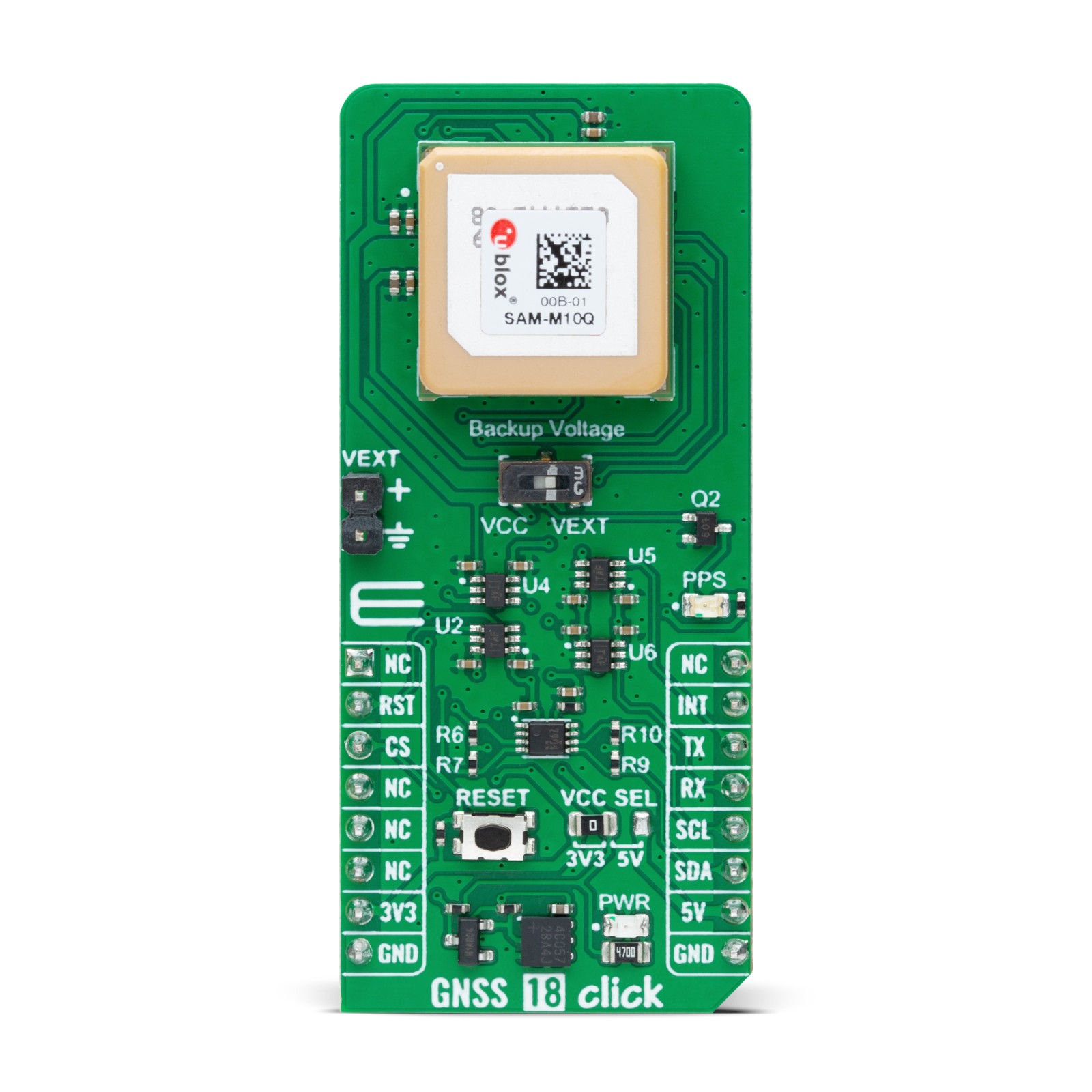 MikroElektronika GNSS 18 Click Communication Board for Industrial Use 1575.42 / 1602MHz MIKROE-6127