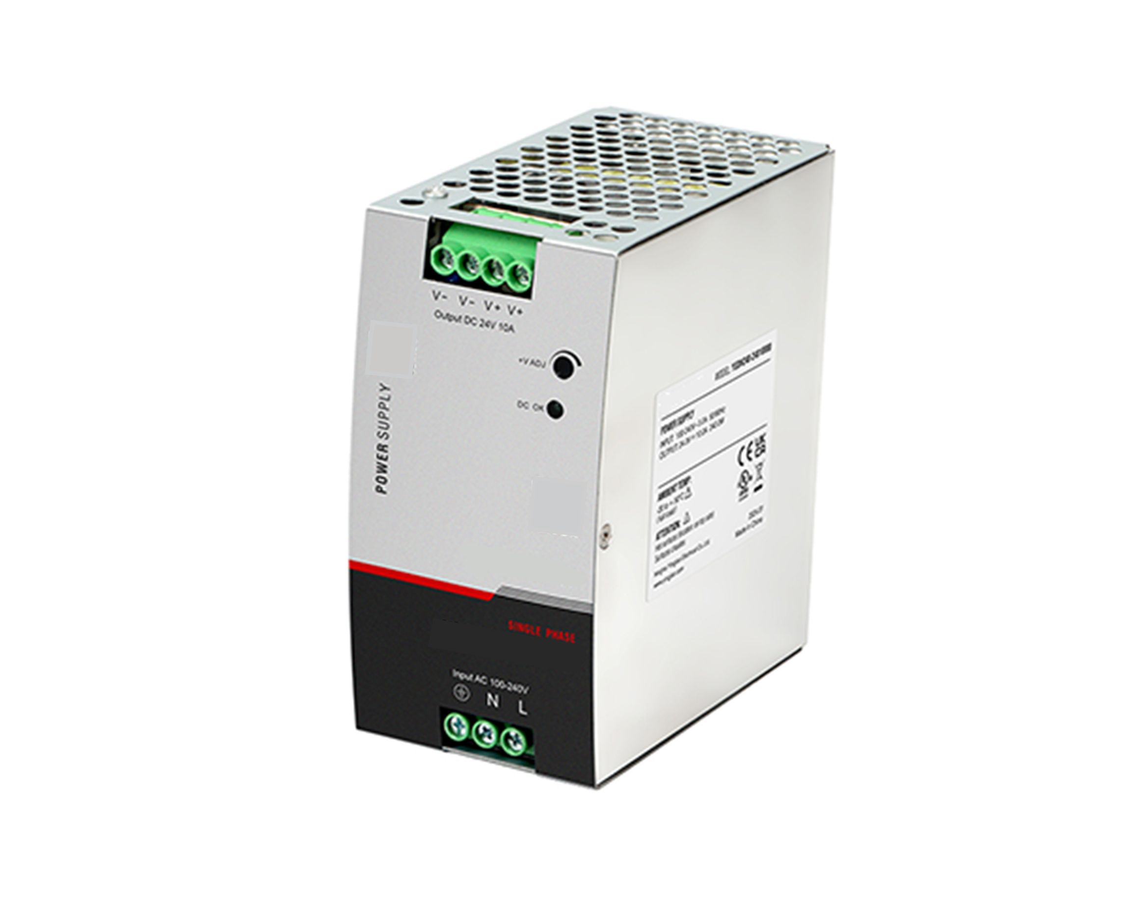 RS PRO DIN Rail Power Supply, 90 → 264V ac ac, dc Input, 48V dc dc Output, 5A Output, 240W