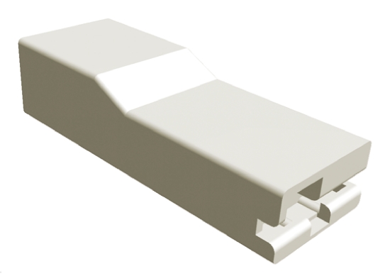 TE Connectivity, AMP FASTON 1 Way Nylon 66 Crimp Terminal Housing, 6.35mm Tab Size, Natural