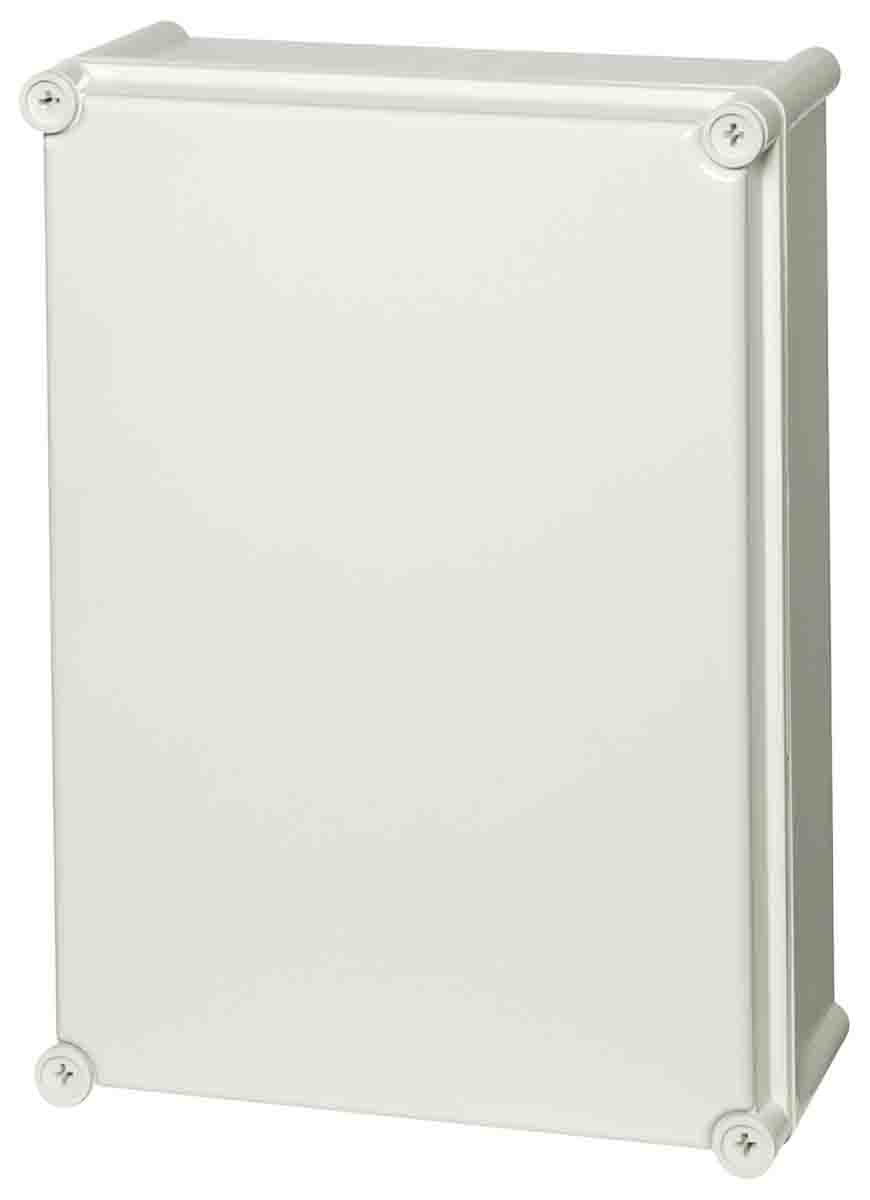 Fibox Grey ABS Enclosure, IP66, IP67, IK08, Grey Lid, 378 x 278 x 130mm