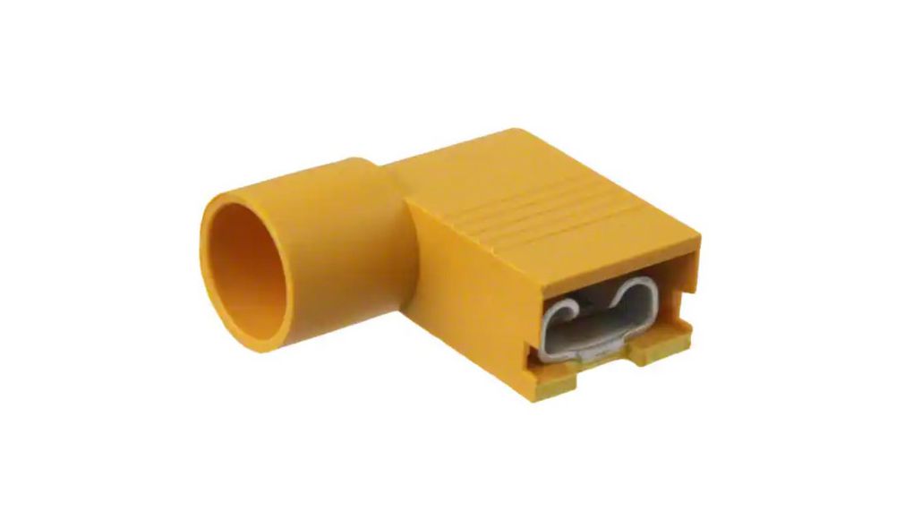 Molex 19007 Yellow Insulated Socket Spade Connector, Quick Disconnect
