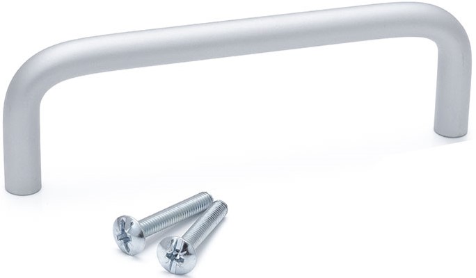 RS PRO Silver Aluminium Handle 34 mm Height, 8mm Width, 60mm Length