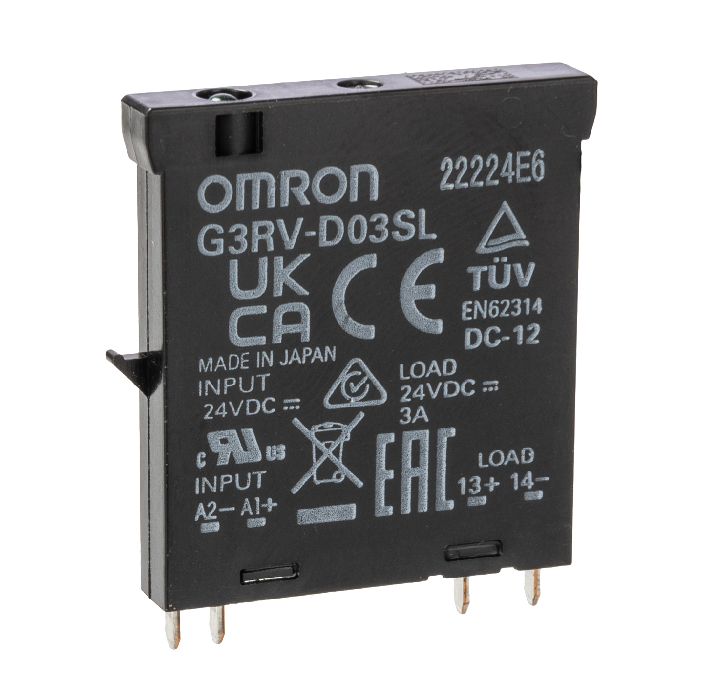 Omron G3RV-SR Series Solid State Relay, 3 A Load, 24 V dc Load