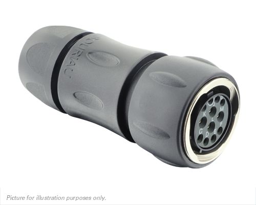 Souriau Sunbank by Eaton Circular Connector, 12 Contacts, Cable, Standard Connector, Plug, Female, IP68, IP69K, UTGX