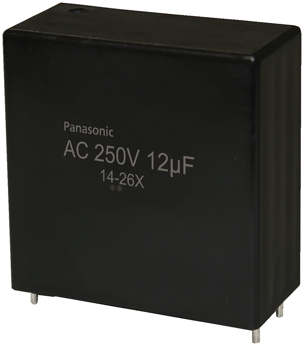 Panasonic EZPQ Metallised Polypropylene Film Capacitor, 250V ac, ±10%, 12μF, Through Hole