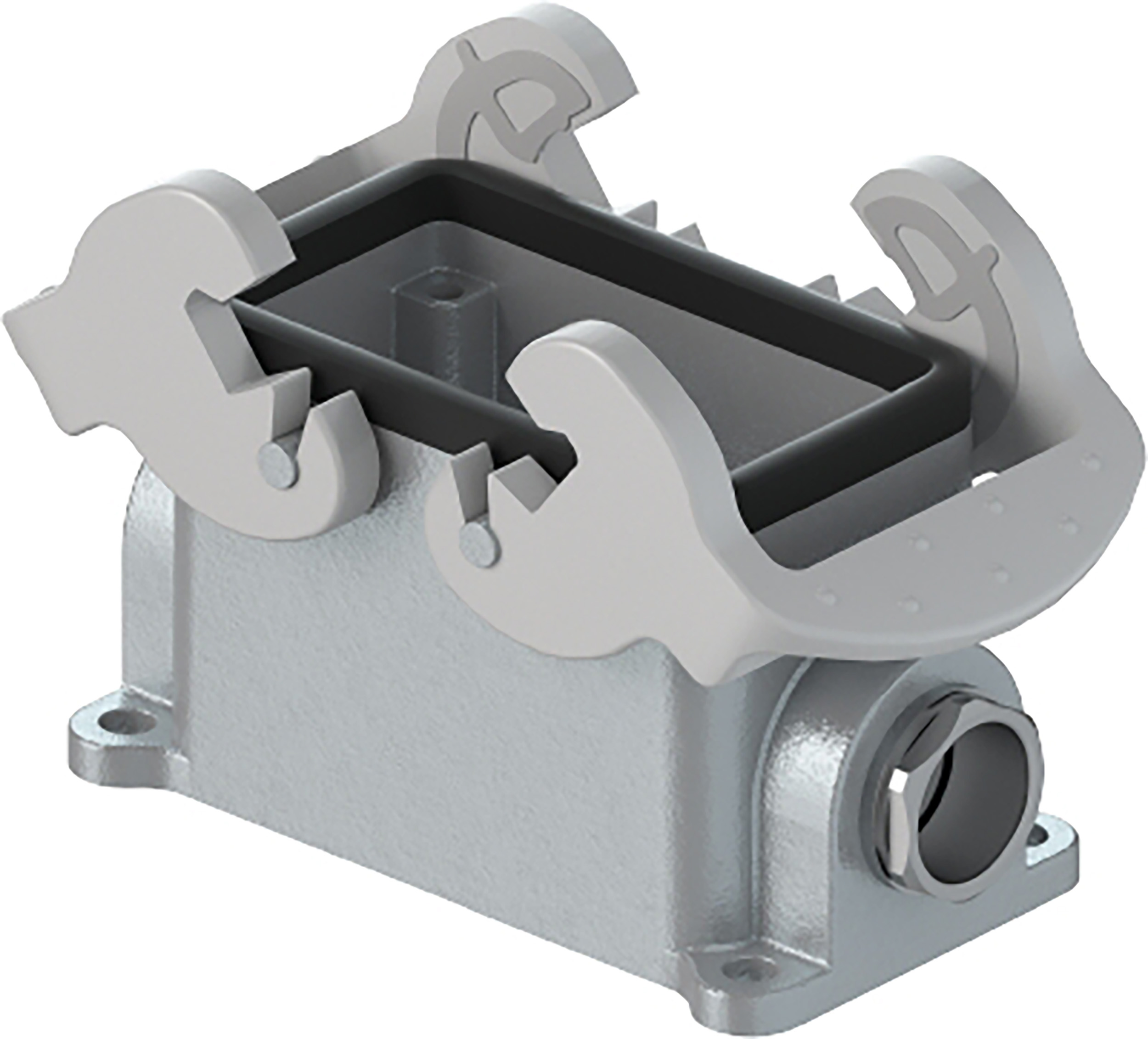 Wieland Bottom BAS GUT GC Heavy Duty Power Connector Housing, 10 Contacts, M20 Thread, Side Entry Revos BASIC Range