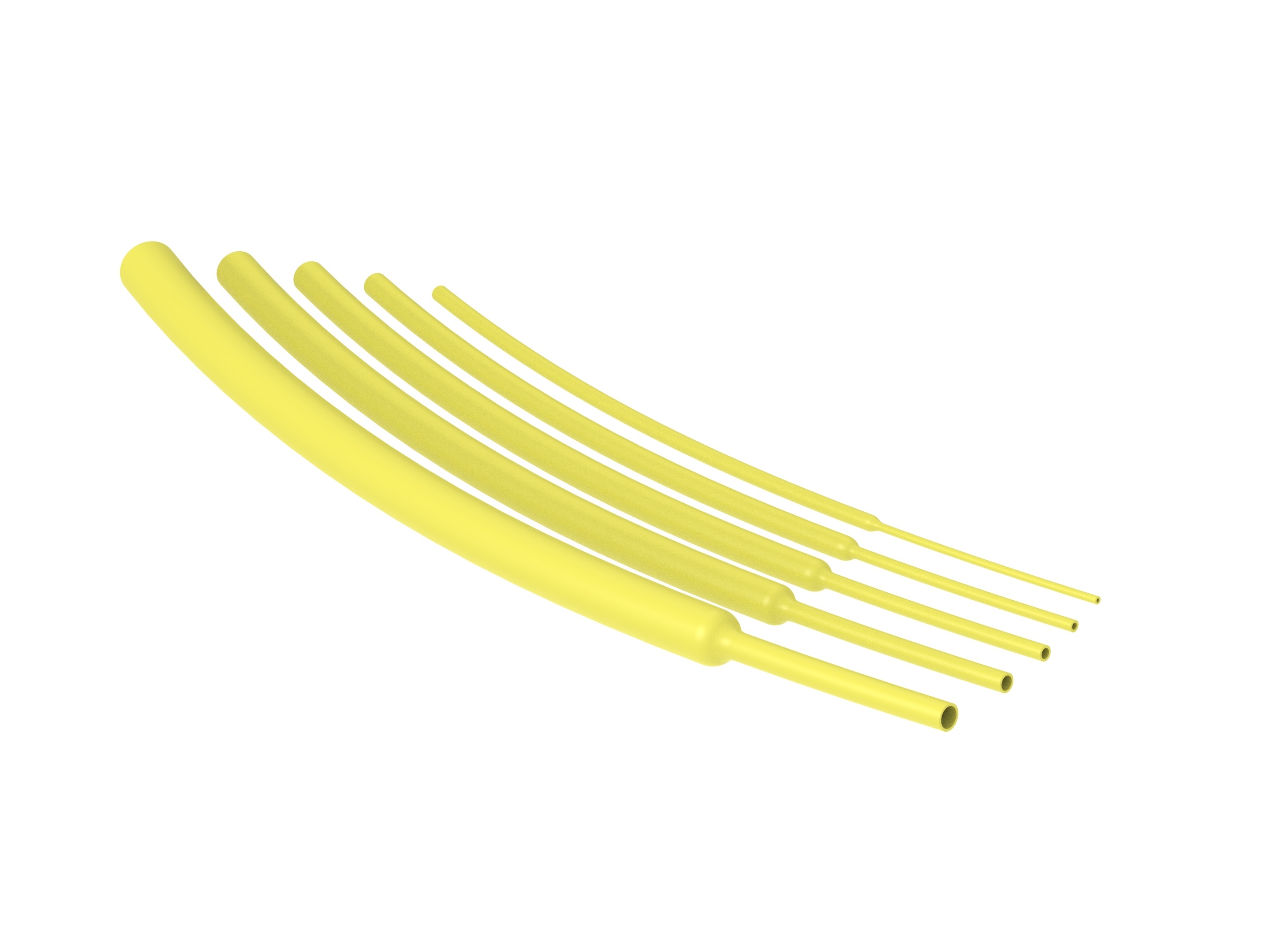 TE Connectivity Heat Shrink Tubing, Yellow 6.4mm Sleeve Dia. x 1.2m Length 8.40 Ratio, RNF-100 Series