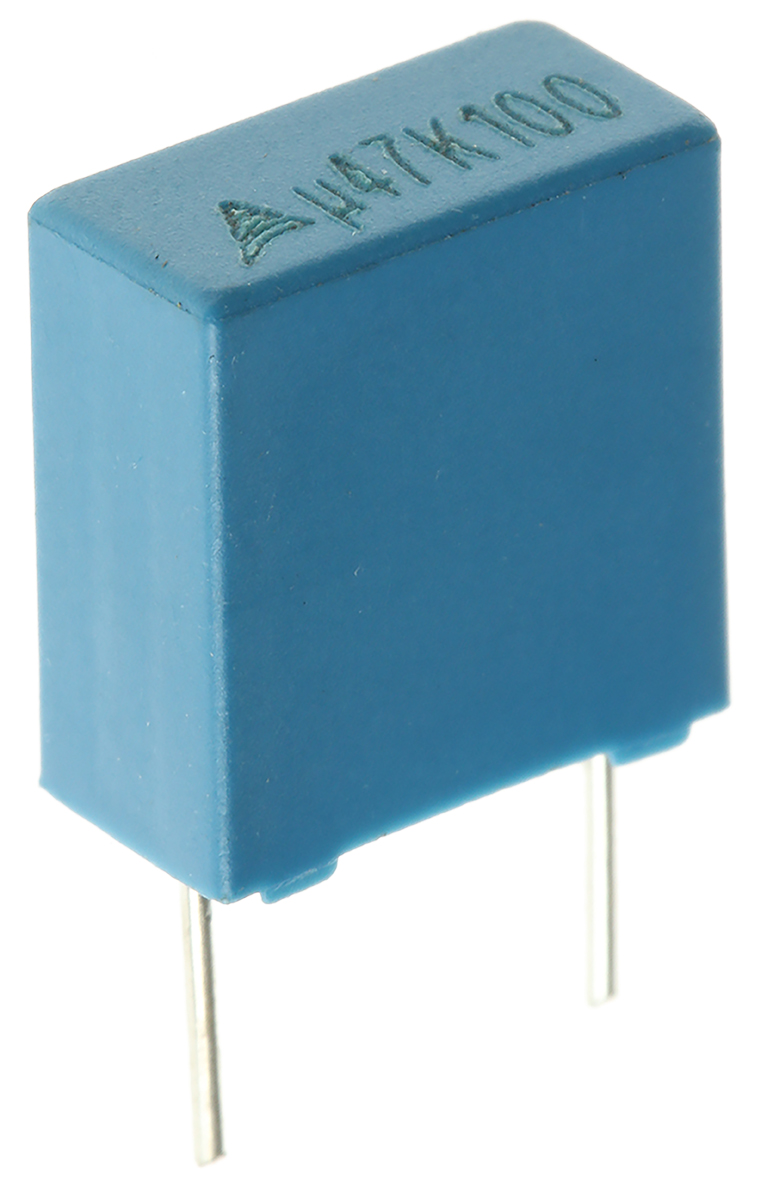 EPCOS B32520 Polyester Film Capacitor, 63 V ac, 100 V dc, ±10%, 470nF, Through Hole