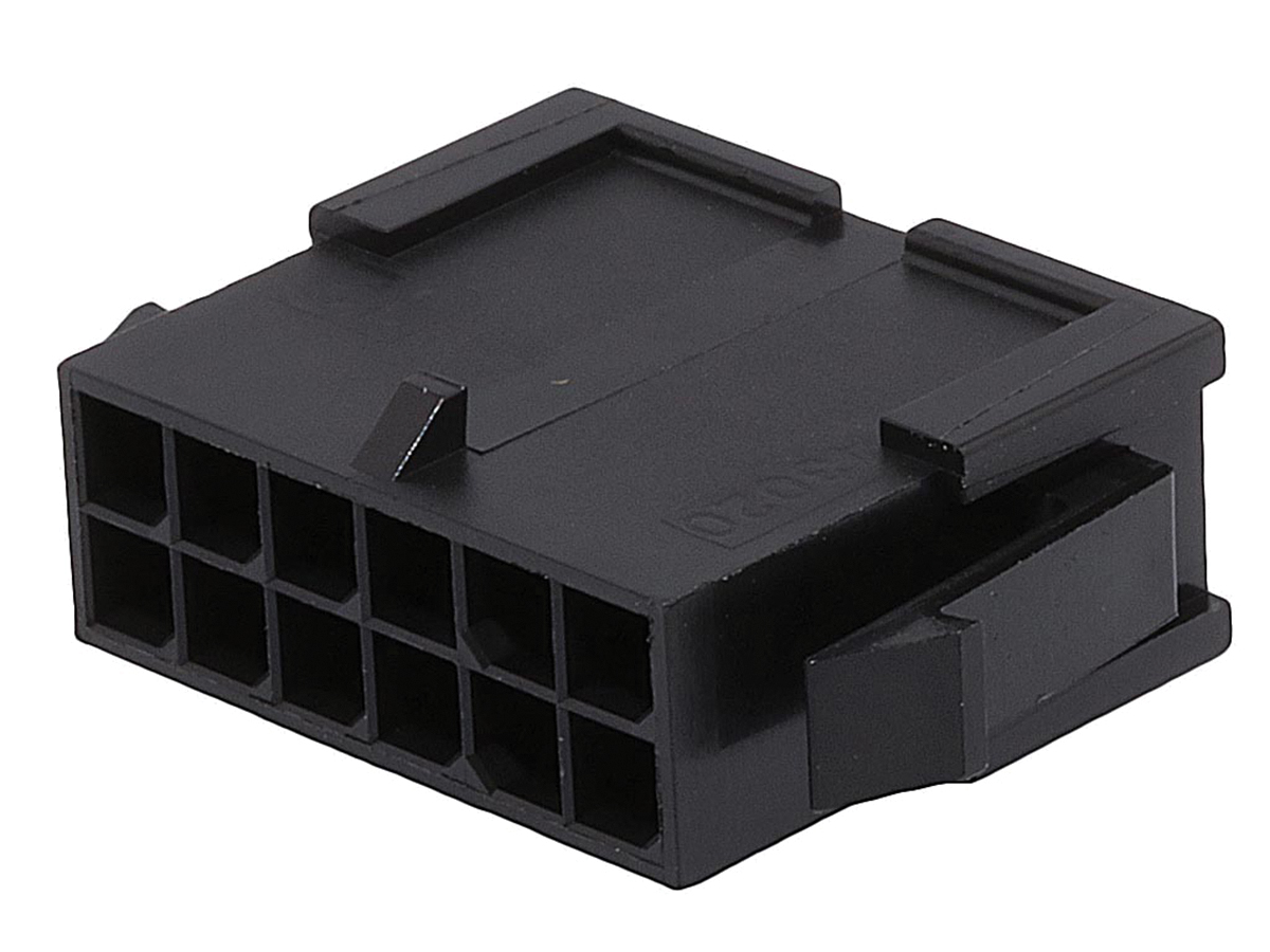 Molex, Micro-Fit Male Crimp Connector Housing, 3mm Pitch, 12 Way, 2 Row