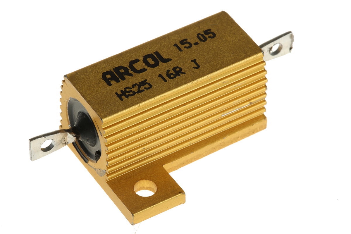 Arcol, 16Ω 25W Wire Wound Chassis Mount Resistor HS25 16R J ±5%