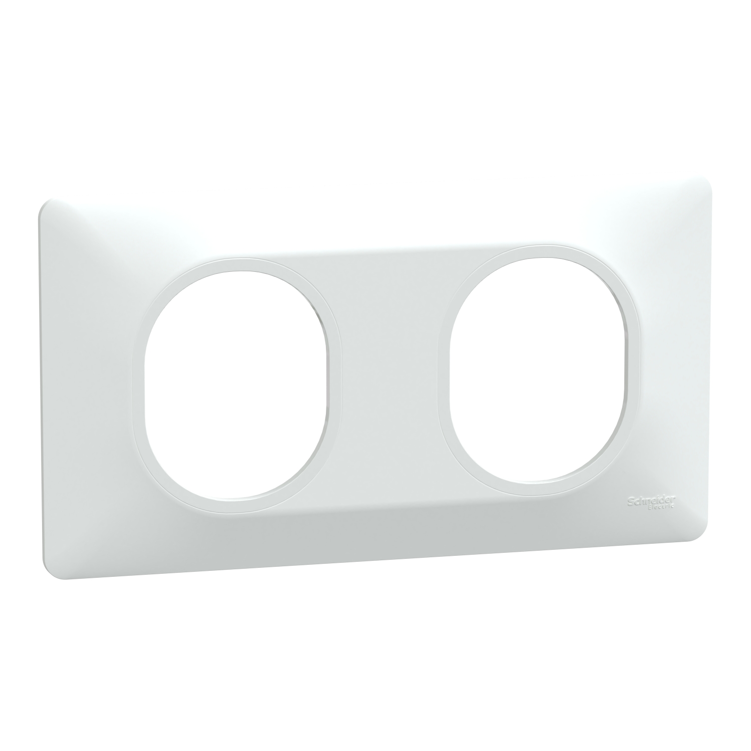 Schneider Electric White 2 Gang Cover Plate Thermoplastic Cover Plate