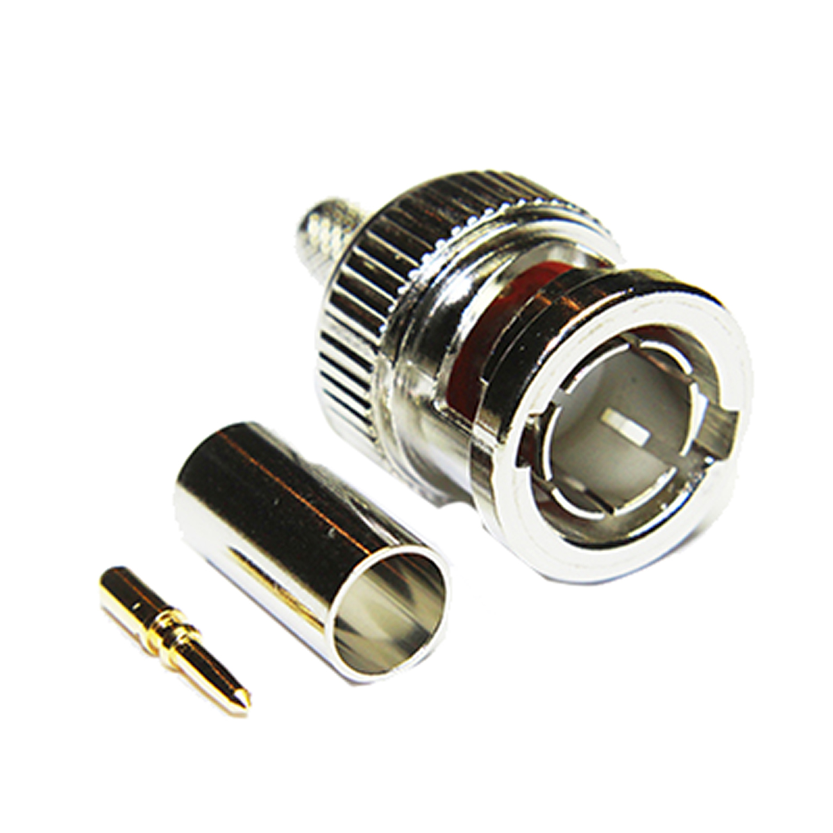 COAX Connectors, Plug Cable Mount BNC Connector, 75Ω, Crimp Termination, Straight Body