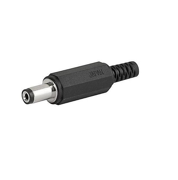 Schurter, 4840 DC Plug Rated At 500mA, 12 VDC, Cable Mount, length 46mm, Nickel