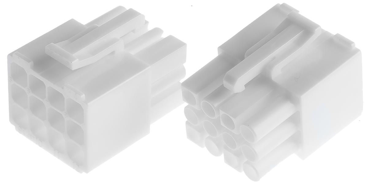 JST, EL Male Connector Housing, 12 Way, 3 Row