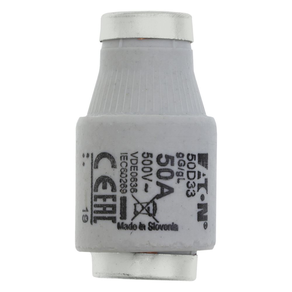Eaton 50A DIII Bottle Fuse, 500V