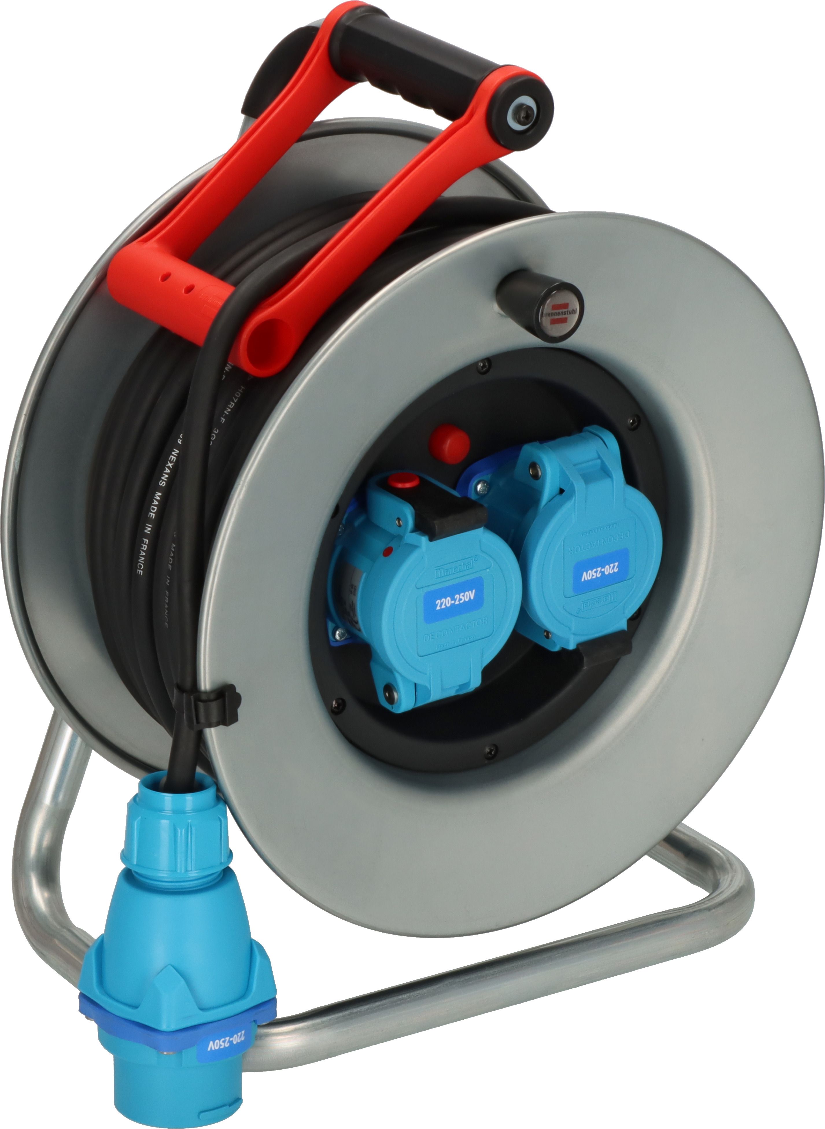 brennenstuhl 25m 2 Socket CEE 230 V-30 A Cable Reel Open Reel, 230 V, IP44