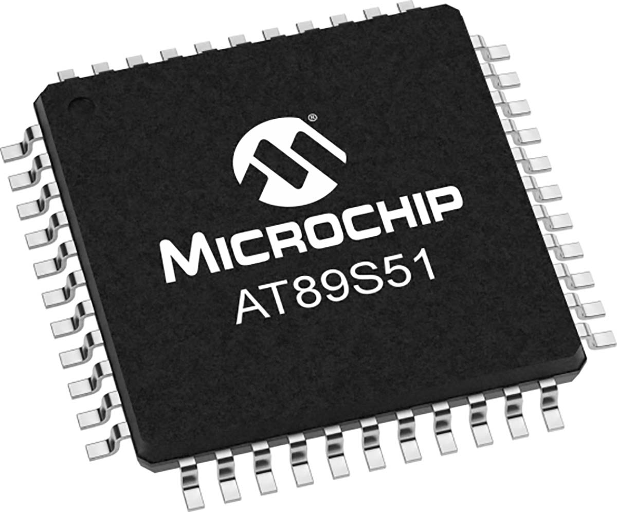 Microchip AT89S51-24AU, 8 bit 8051, AT89S51 Microcontroller, 20 MHz, 8kB FLASH, 44-Pin 44A