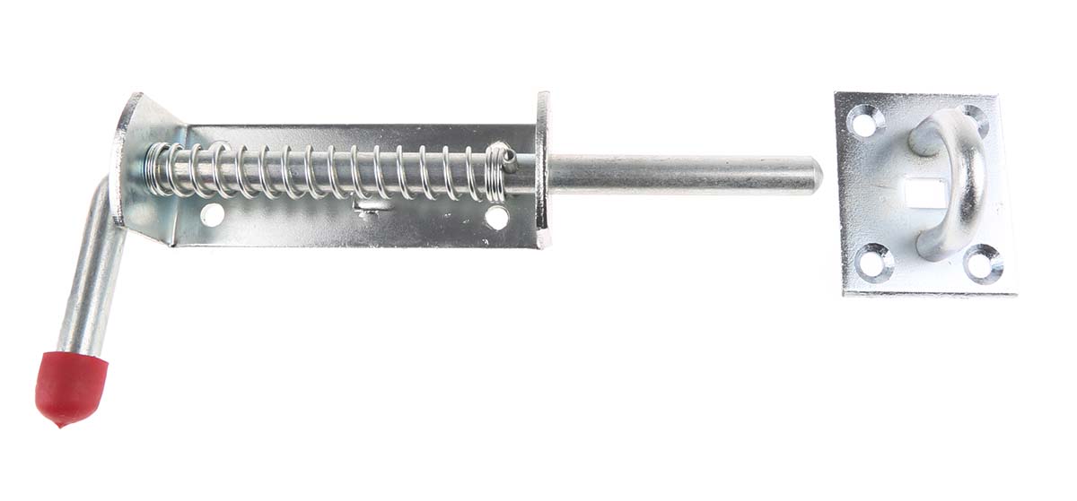 RS PRO Steel Zinc Door Bolt, 215 x 13mm