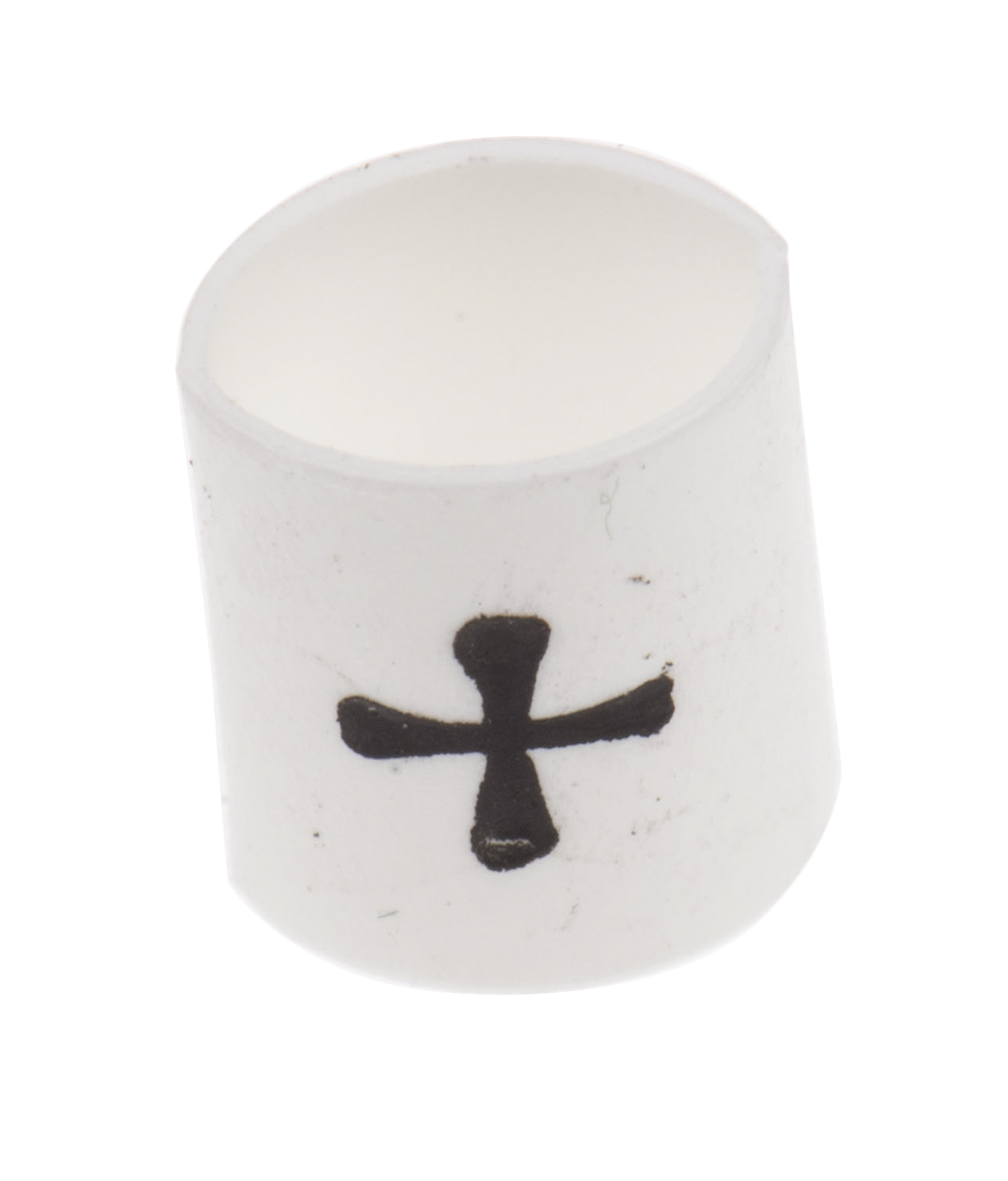TE Connectivity Heat Shrink Cable Markers, White, Pre-printed "+", 1 → 3mm Cable, TRSA-1019/C/1/PLUS