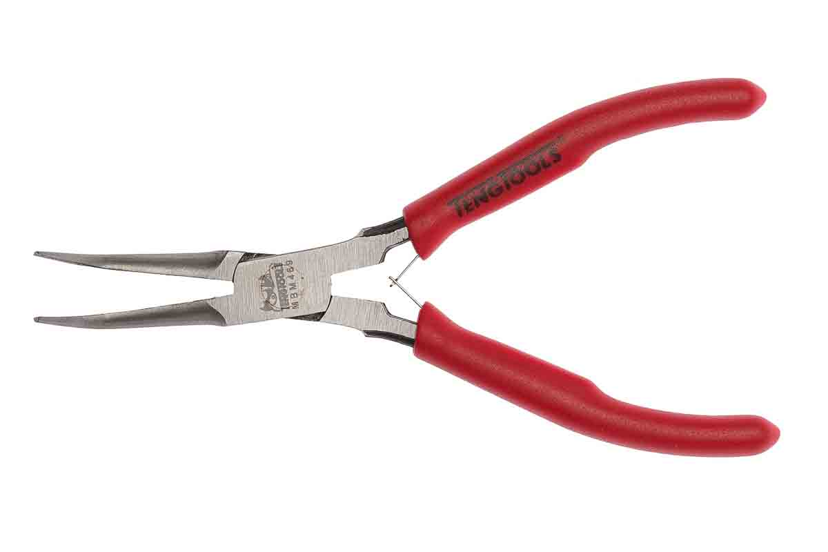 Teng Tools Long Nose Pliers, 140mm Overall, Straight Tip, 20mm Jaw