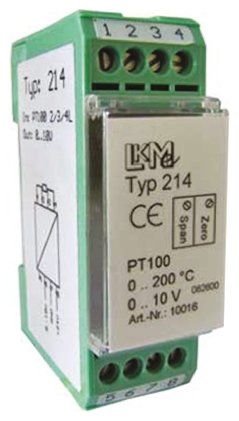 LKMelectronic LKM 214 Temperature Transmitter PT100 Input, 15 → 35 V