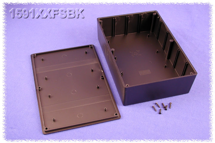 Hammond 1591 Series ABS Enclosure, IP54, Flanged, 221 x 150 x 58mm