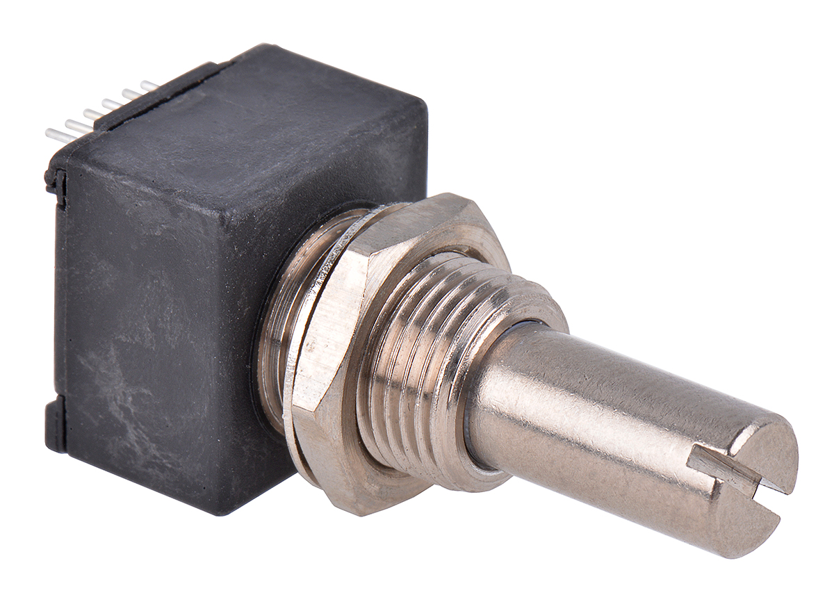 Bourns EM14 Series Optical Incremental Encoder, 8 ppr, Quadrature Signal, Slotted Type, 1/4in Shaft