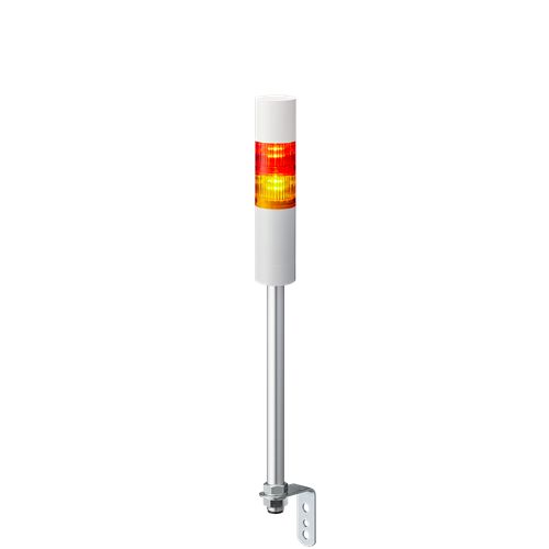 Patlite LR5 Series Amber, Red Buzzer Signal Tower, 2 Lights, 24 V dc, Pole Mount