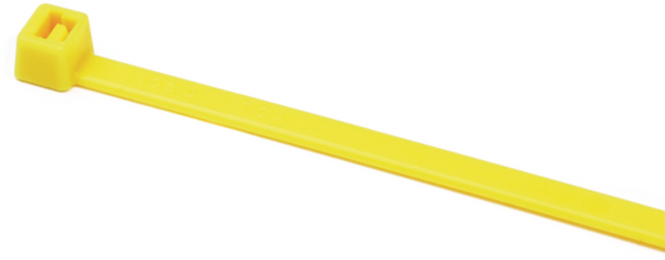 HellermannTyton Cable Ties, Releasable, 380mm x 4.7 mm, Yellow Polyamide 6.6 (PA66), Pk-100