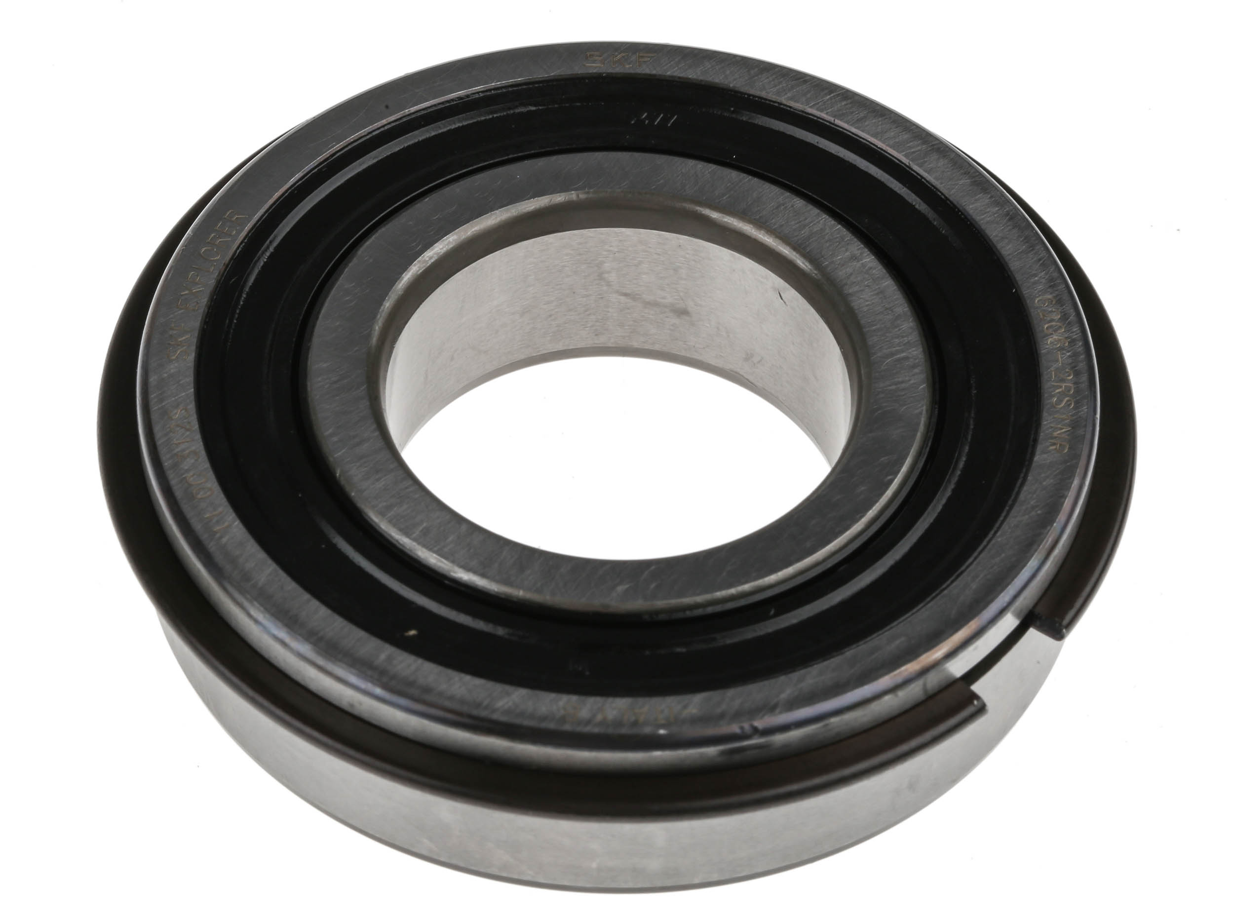 SKF 6206-2RS1NR 1 Row Ball Bearing - 30 mm ID, 62 mm OD