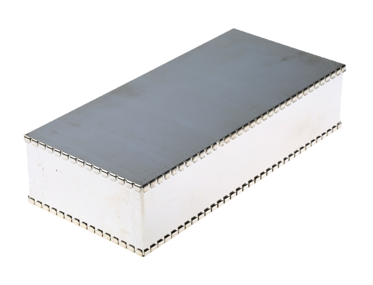 Perancea Tin Plated Steel PCB Enclosure, 50 x 100 x 220mm