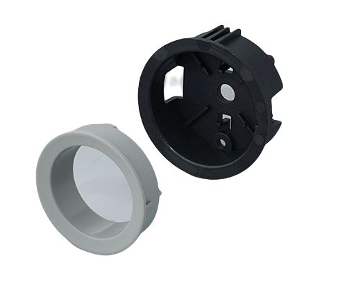 OKW Grey Potentiometer Knob Round Shaft, B8733118