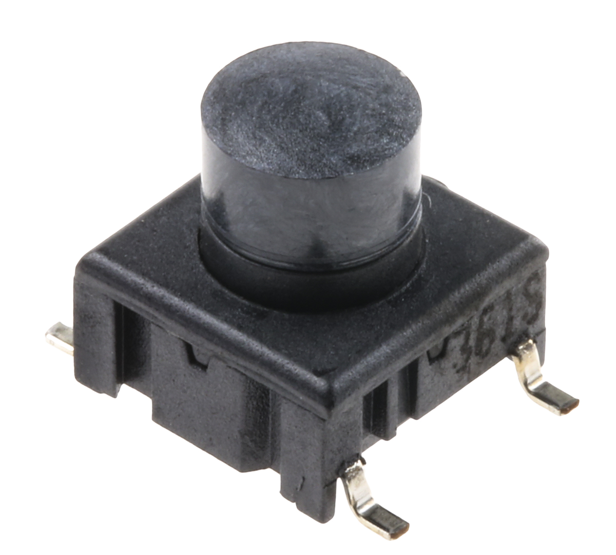 MEC IP67 Black Button Tactile Switch, SPST 50 mA @ 24 V dc 5.3mm PCB