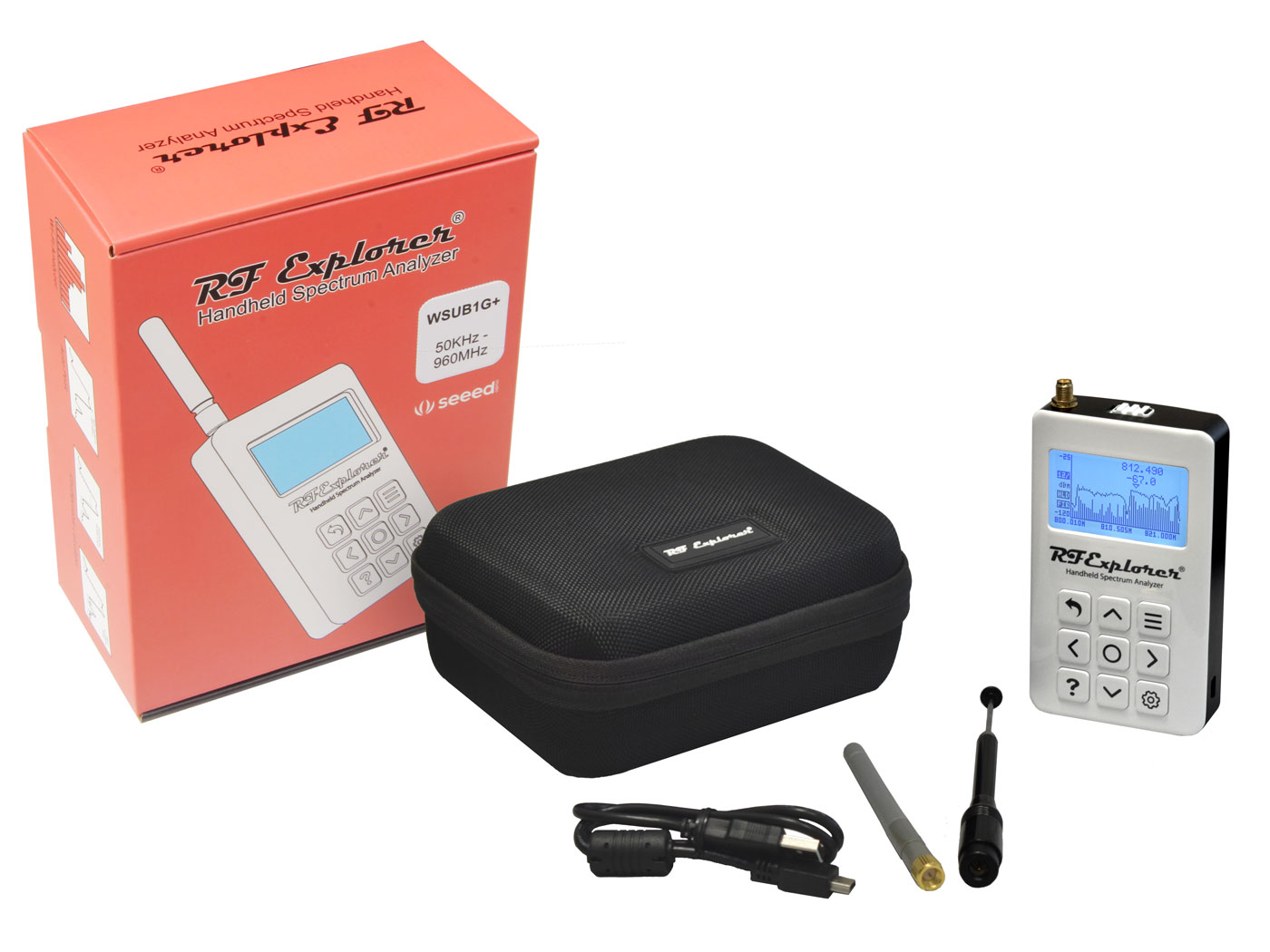 Seeed Studio 114991830 Handheld Spectrum Analyser, 1GHz